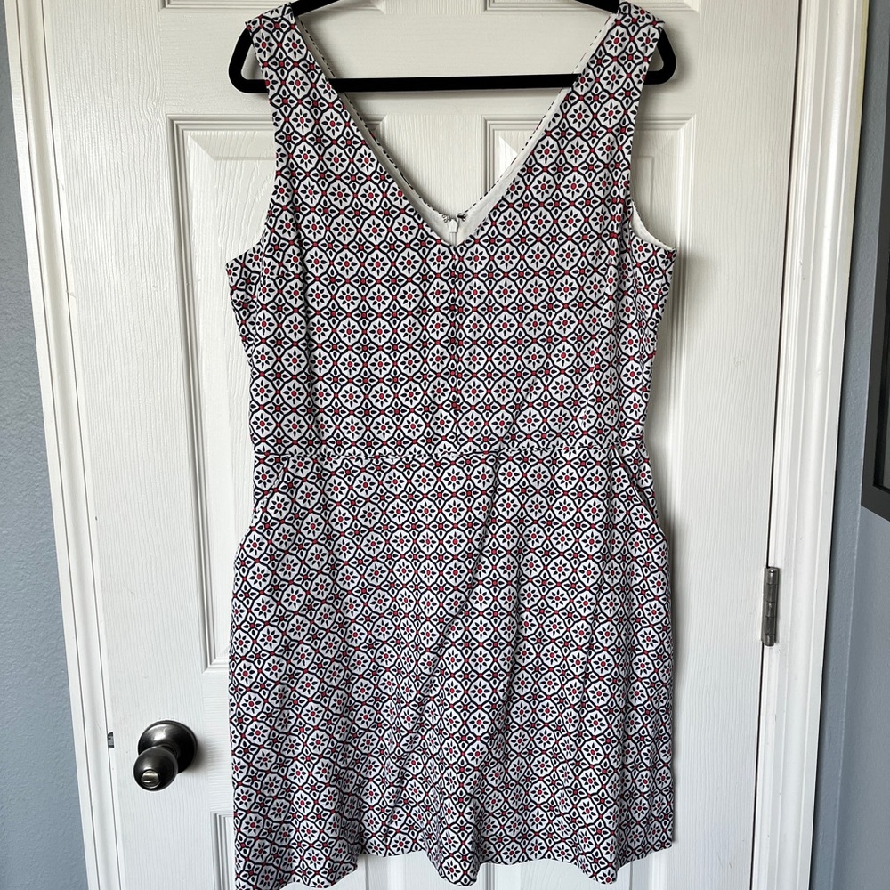 NWOT Red, white and blue lined Gap dress - 14